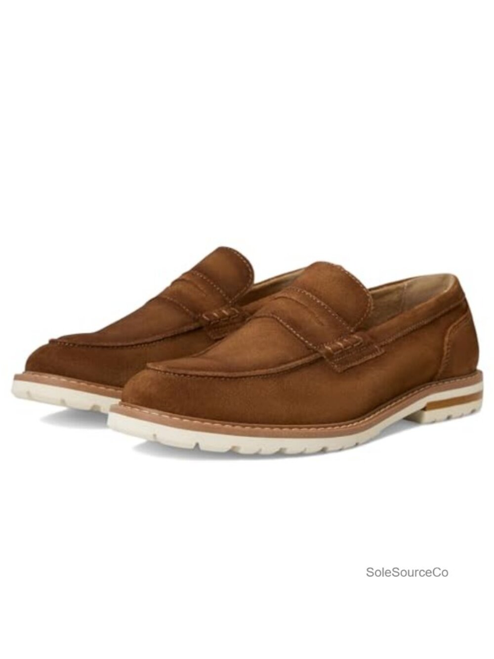 Men's Suede Penny Loafers Slip-On Shoes Cushioned